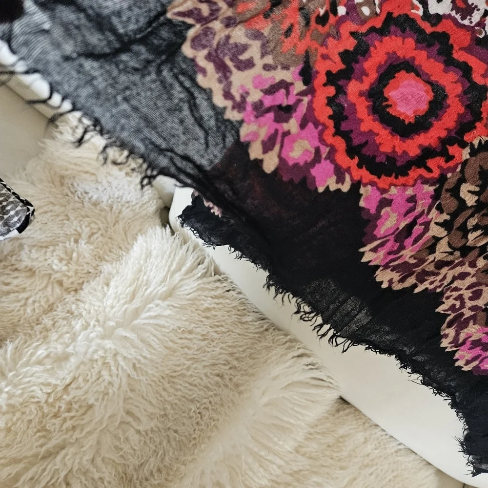 Vera Bradley Semi Sheer Scarves set of 2